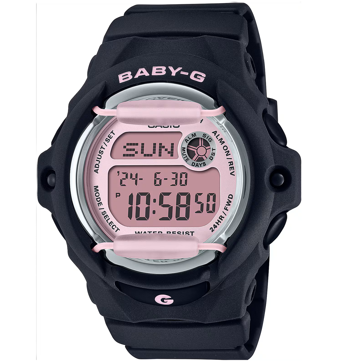 Casio Baby-G Pink/Black Girls 200m Digital Sports Watch BG-169U-1C