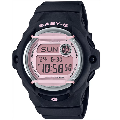 Casio Baby-G Pink/Black Girls 200m Digital Sports Watch BG-169U-1C