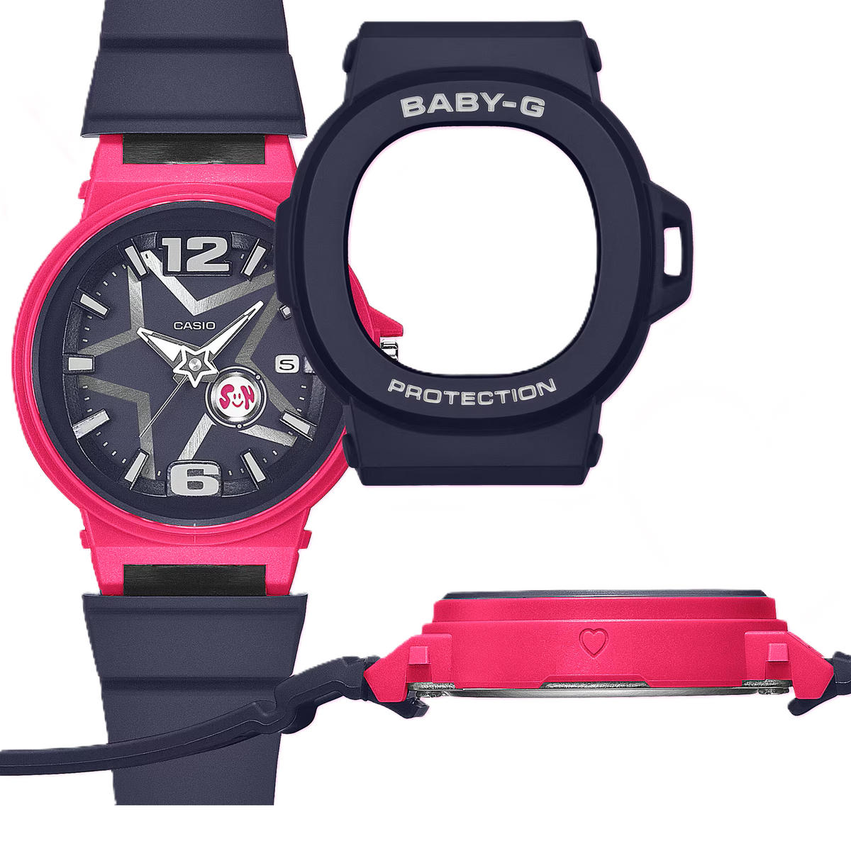 Baby-G Navy Blue Y3K Space Inspired Women's 100m Analog Watch BGA-10D-2A1