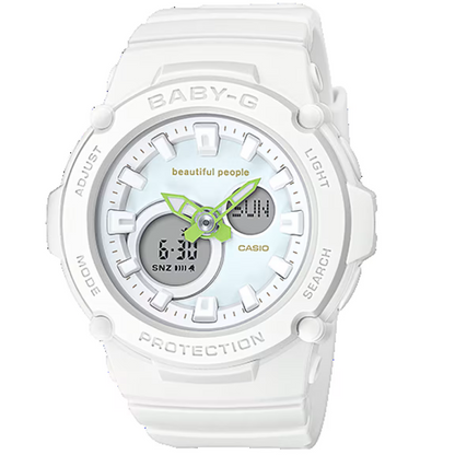 Casio Baby-G White Beautiful People Series Women's Sports Watch BGA-270BP-7A
