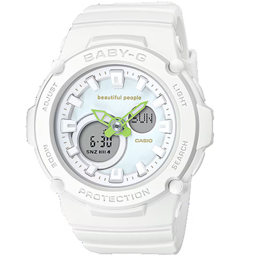 Casio Baby-G White Beautiful People Series Women's Sports Watch BGA-270BP-7A