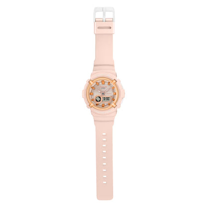Baby-G Matte Coral Pink Girls 100m Digital-Analog Sports Watch BGA-280SW-4A