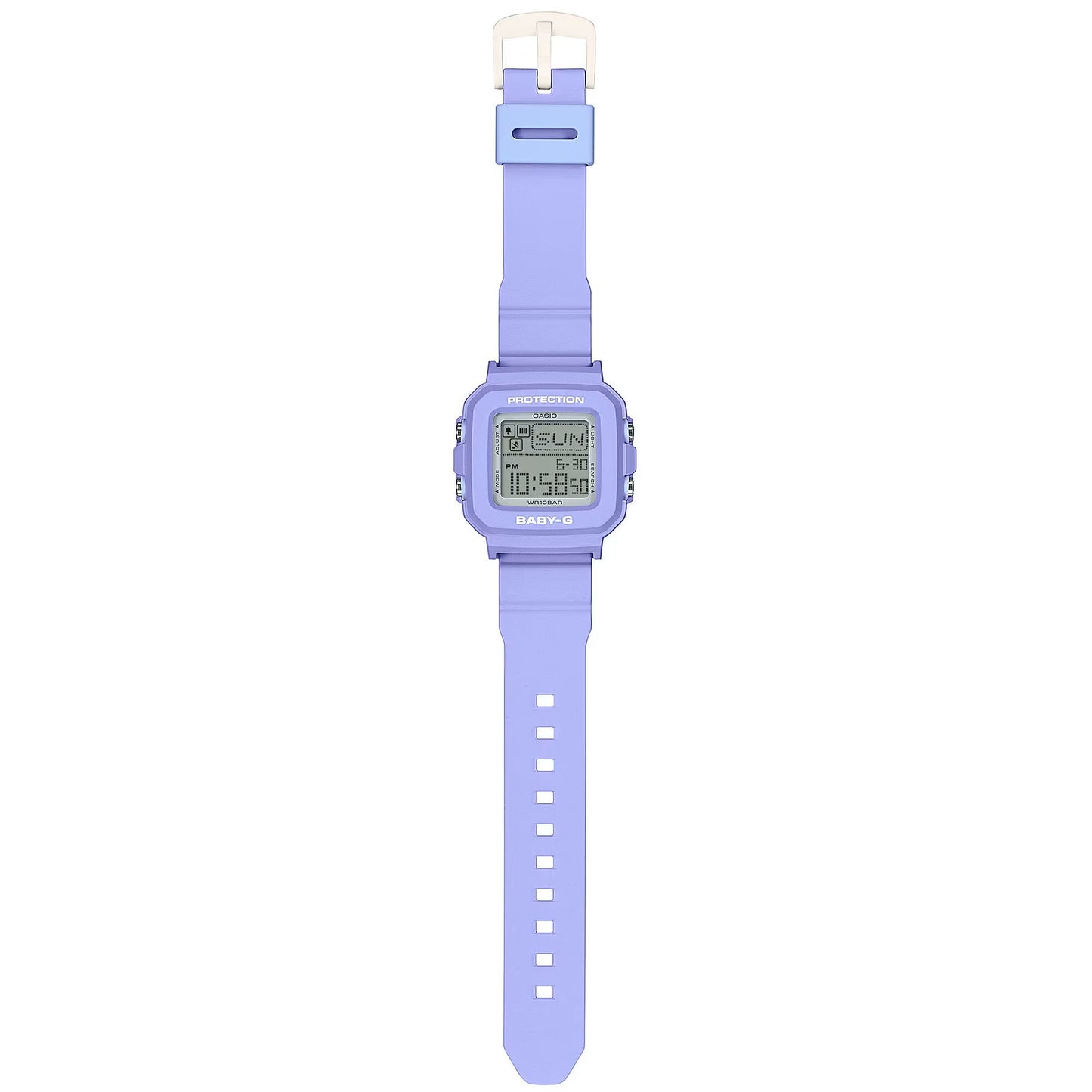 Casio Baby-G Purple Women's 100m Digital Watch with Case Holder BGD-10K-6