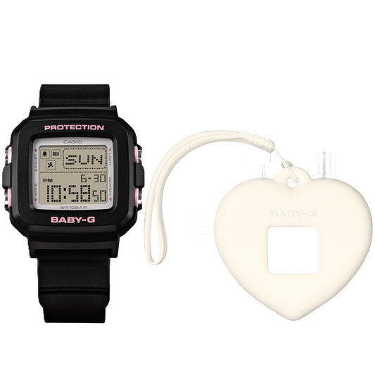Casio Baby-G Black Women's 100m Digital Watch with Case Holder BGD-10KH-1