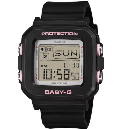 Casio Baby-G Black Women's 100m Digital Watch with Case Holder BGD-10KH-1