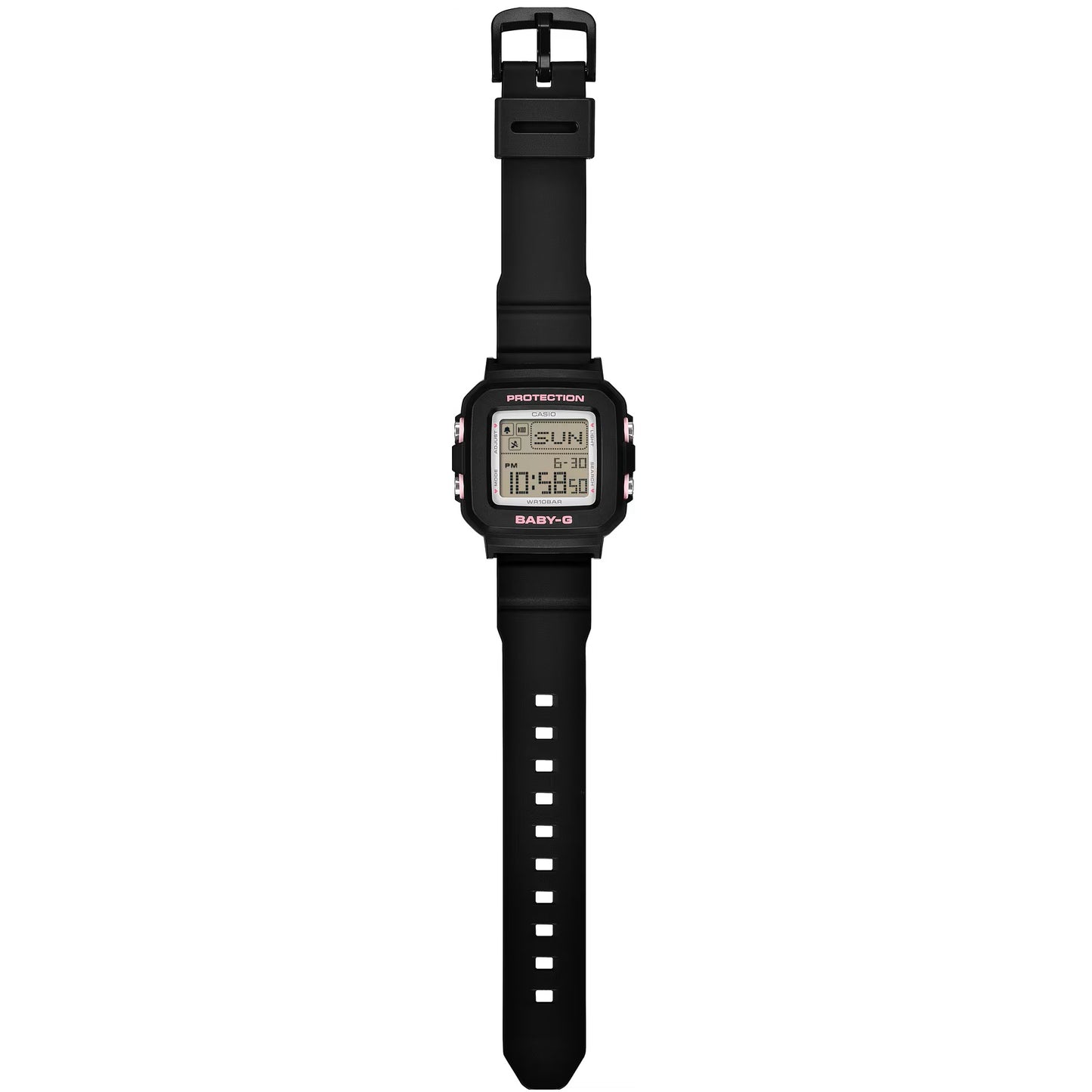 Casio Baby-G Black Women's 100m Digital Watch with Case Holder BGD-10KH-1