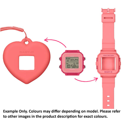 Casio Baby-G White Women's 100m Digital Watch with Case Holder BGD-10KH-7