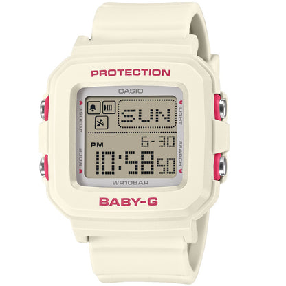 Casio Baby-G White Women's 100m Digital Watch with Case Holder BGD-10KH-7