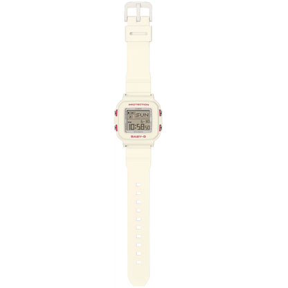 Casio Baby-G White Women's 100m Digital Watch with Case Holder BGD-10KH-7