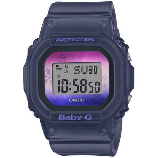 Casio Baby-G Dark Blue Winter Landscape Women's 200m Digital Watch BGD-560WL-2