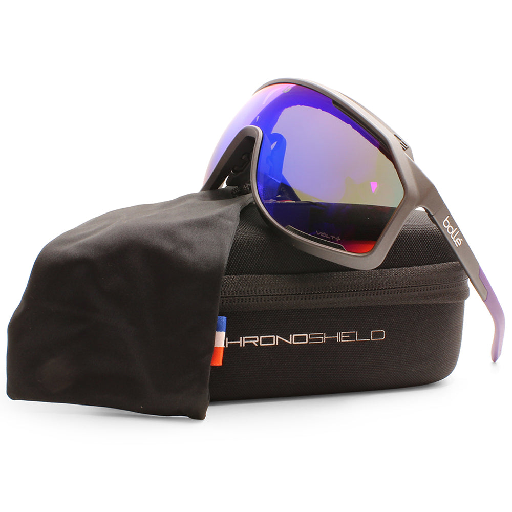 Bolle Chronoshield Matte Titanium/Volt+ Ultraviolet Polarised Sports Sunglasses