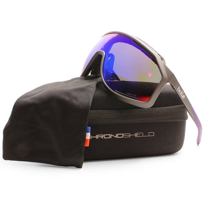 Bolle Chronoshield Matte Titanium/Volt+ Ultraviolet Polarised Sports Sunglasses