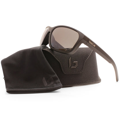 Bolle Strix Matte Black/Volt+ Gun Polarised Unisex Sunglasses