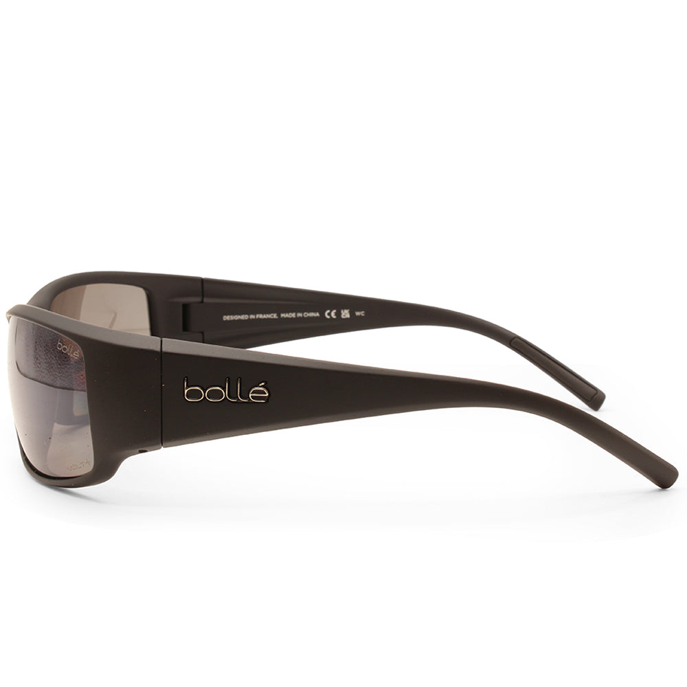 Bolle King Matte Black/Volt+ Gun Polarised Men's Sunglasses