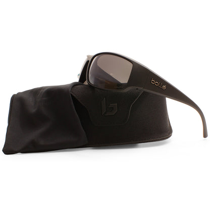 Bolle King Matte Black/Volt+ Gun Polarised Men's Sunglasses