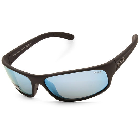 Bolle Anaconda Matte Black/Sky Blue Polarised Men's Sunglasses