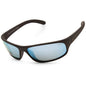 Bolle Anaconda Matte Black/Sky Blue Polarised Men's Sunglasses