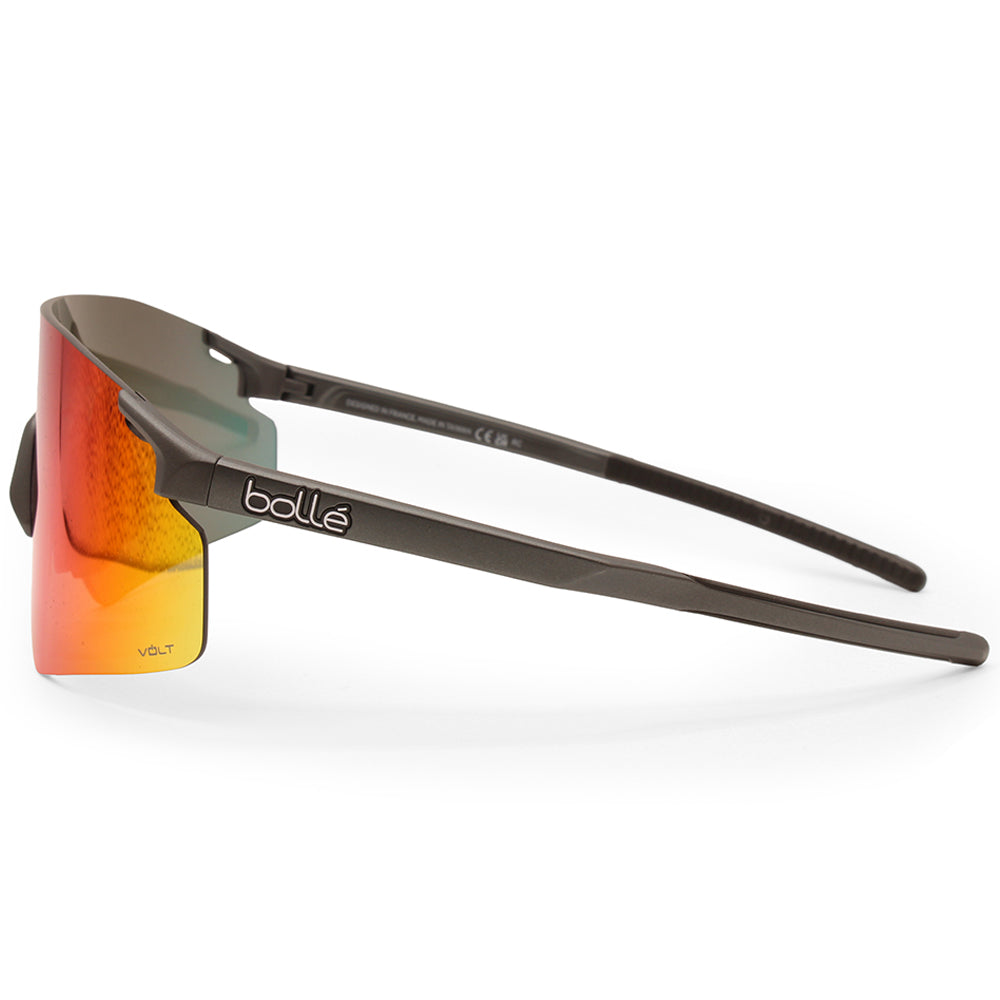 Bolle C-Icarus Matte Titanium/Volt+ Ultraviolet Unisex Sports Sunglasses