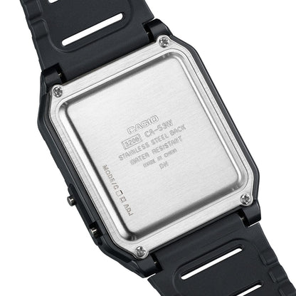 Casio Black Retro Style Unisex Digital Calculator Watch CA-53W-1