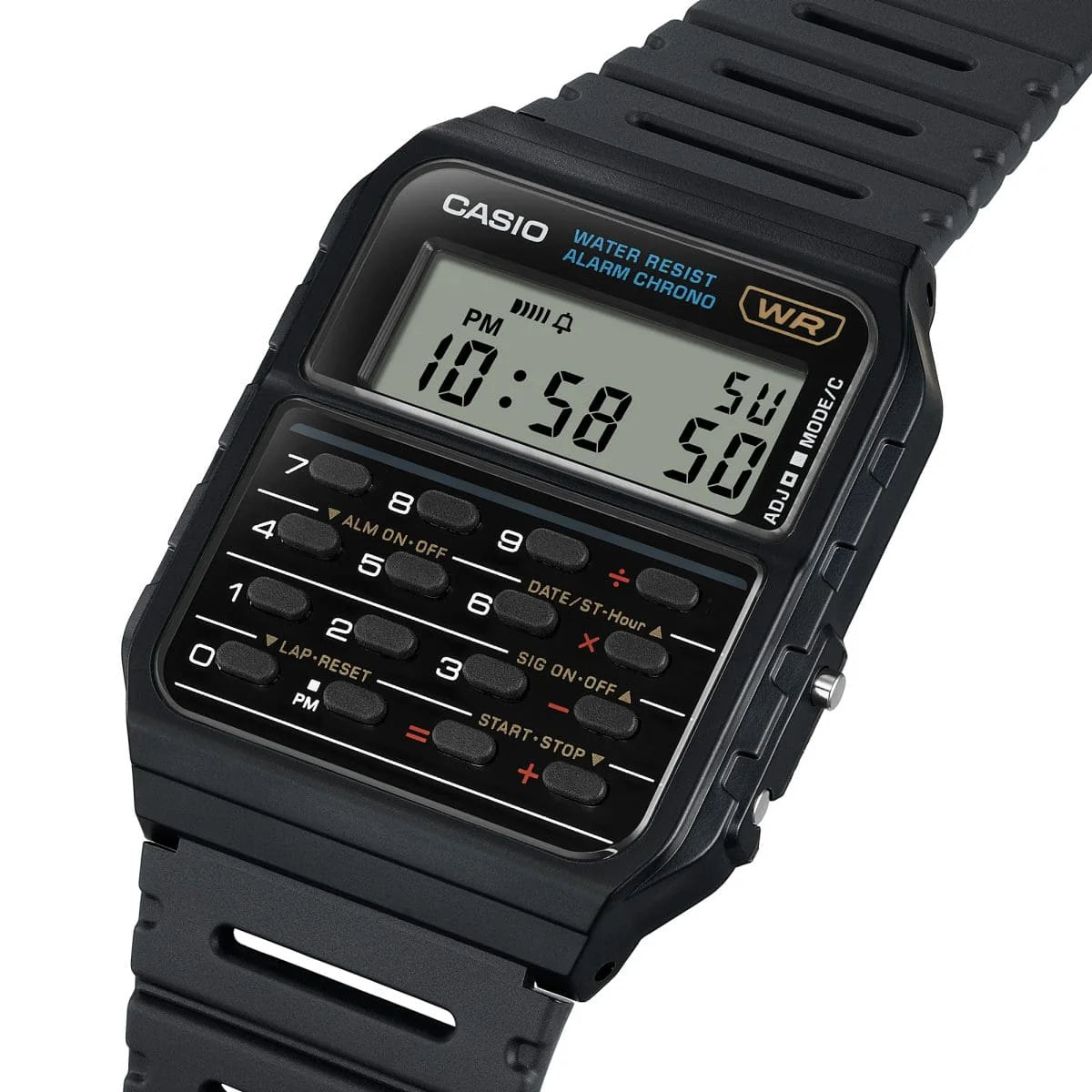 Casio Black Retro Style Unisex Digital Calculator Watch CA-53W-1
