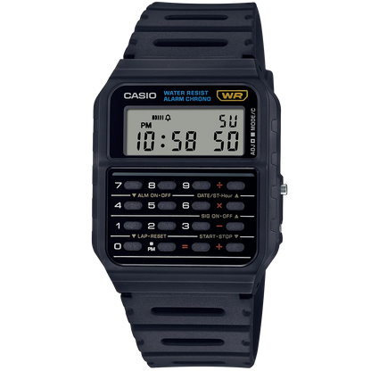 Casio Black Retro Style Unisex Digital Calculator Watch CA-53W-1