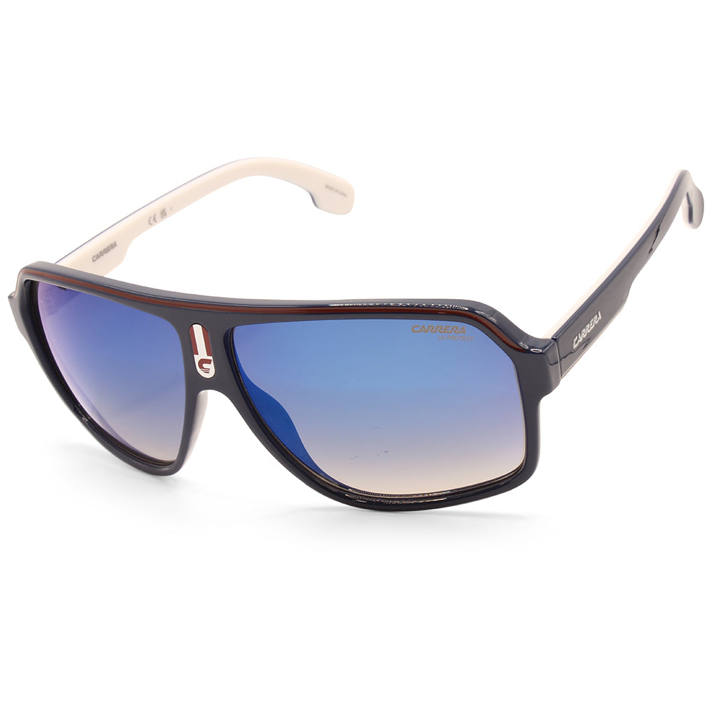 Carrera Shiny Navy White/Grey Gradient Unisex Fashion Sunglasses 1001/S 8RU-KM
