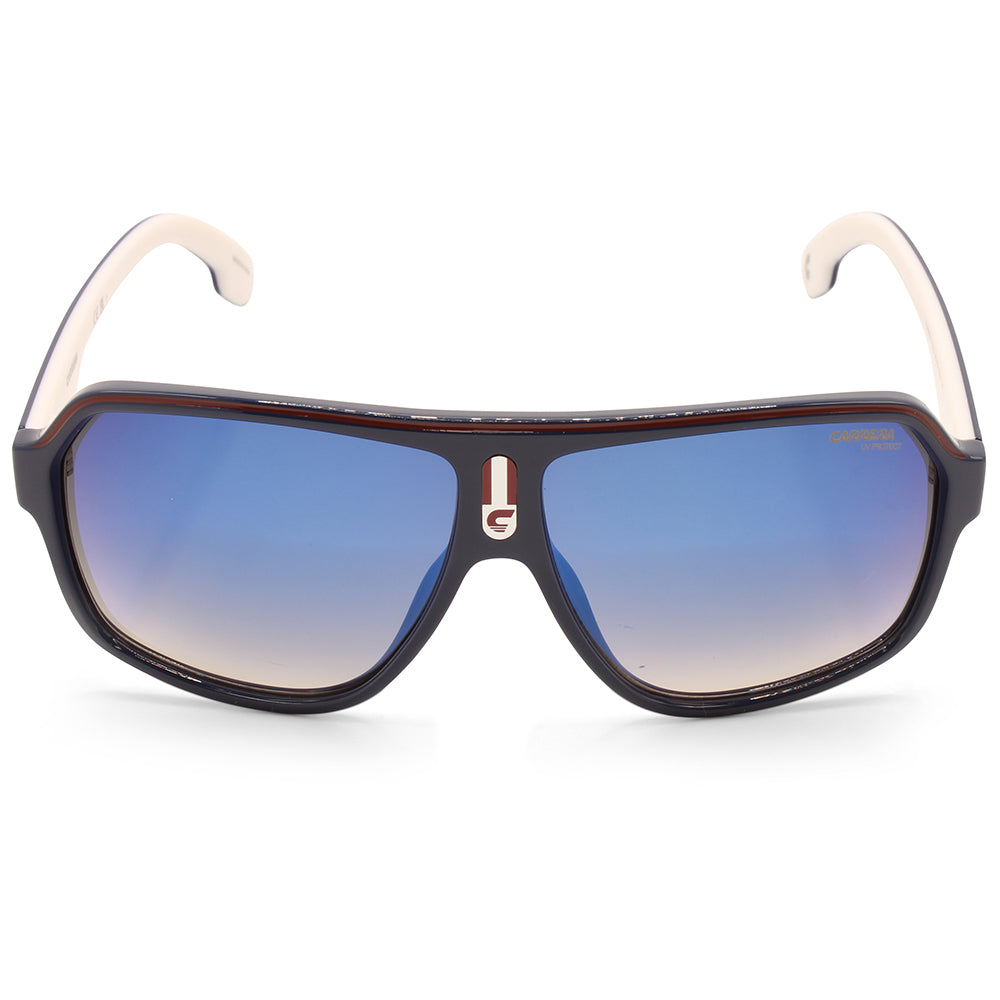 Carrera Shiny Navy White/Grey Gradient Unisex Fashion Sunglasses 1001/S 8RU-KM