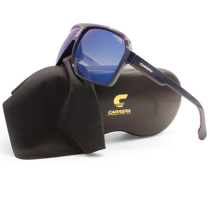 Carrera Shiny Navy White/Grey Gradient Unisex Fashion Sunglasses 1001/S 8RU-KM