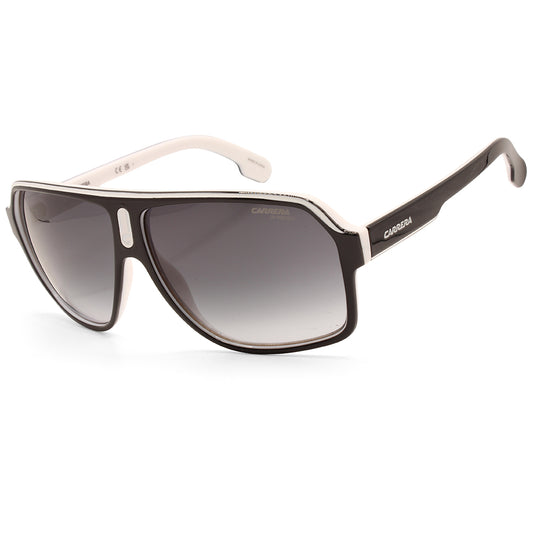 Carrera Matte Black on White/Grey Gradient Unisex Sunglasses 1001/S P56-9O