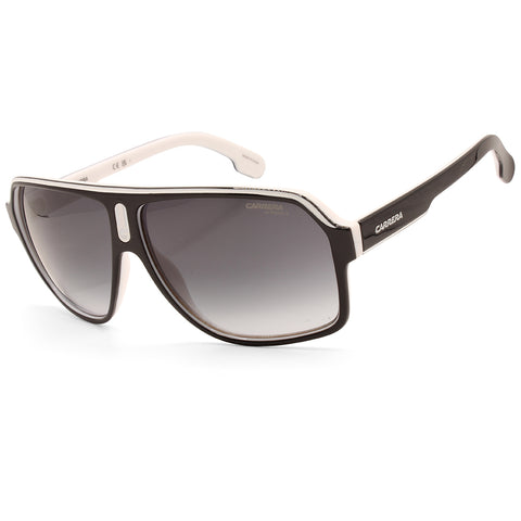 Carrera Matte Black on White/Grey Gradient Unisex Sunglasses 1001/S P56-9O