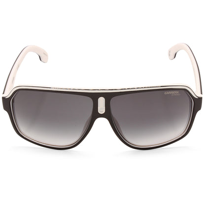 Carrera Matte Black on White/Grey Gradient Unisex Sunglasses 1001/S P56-9O
