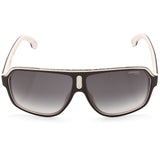 Carrera Matte Black on White/Grey Gradient Unisex Sunglasses 1001/S P56-9O
