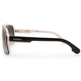 Carrera Matte Black on White/Grey Gradient Unisex Sunglasses 1001/S P56-9O