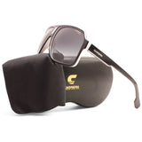 Carrera Matte Black on White/Grey Gradient Unisex Sunglasses 1001/S P56-9O