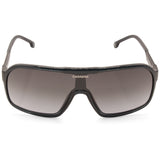 Carrera Shiny Black/Dark Grey Gradient Unisex Shield Sunglasses 1046/S KB7-9O