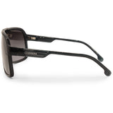 Carrera Shiny Black/Dark Grey Gradient Unisex Shield Sunglasses 1046/S KB7-9O
