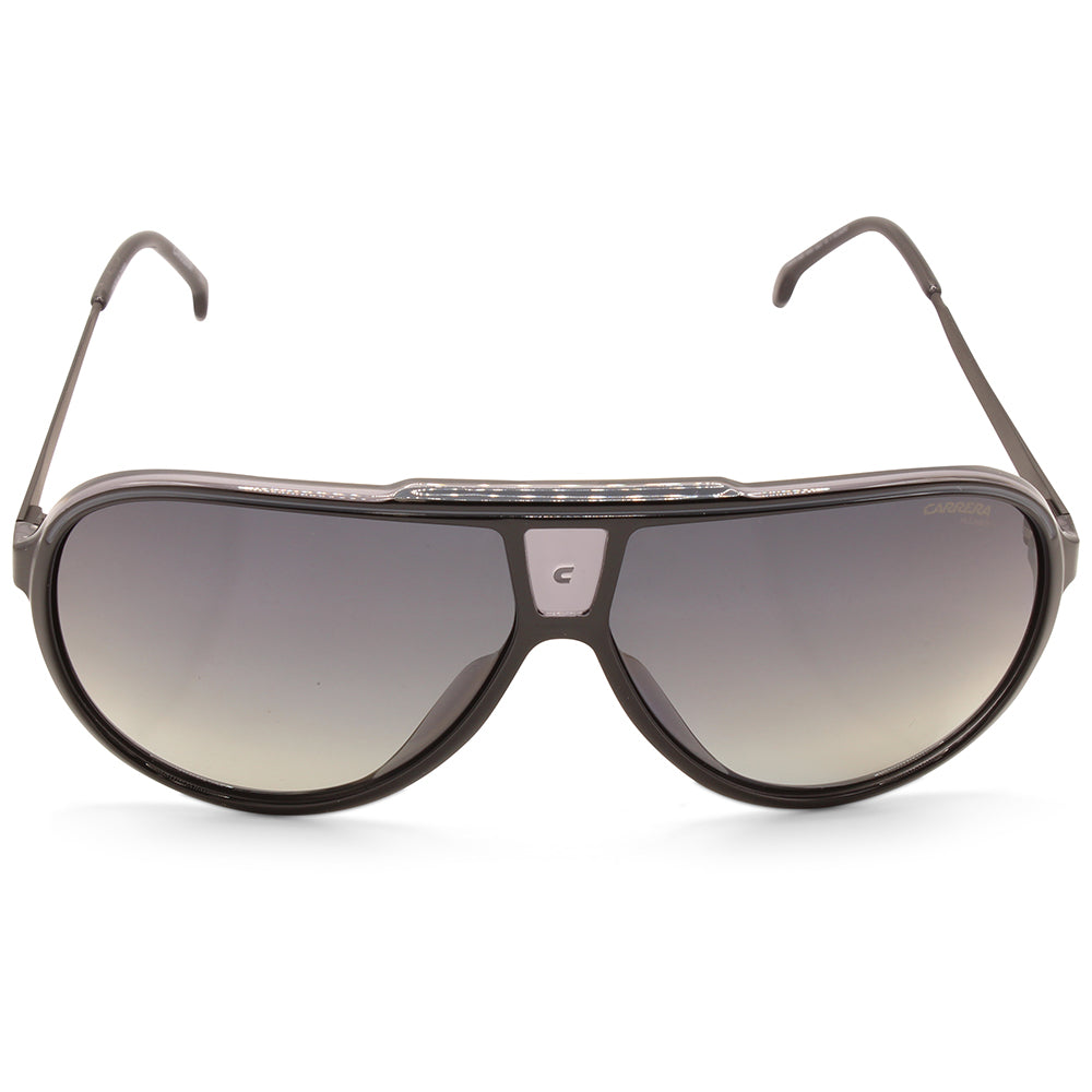 Carrera Shiny Black/Grey Gradient Polarised Unisex Sunglasses 1050/S 08A-WJ