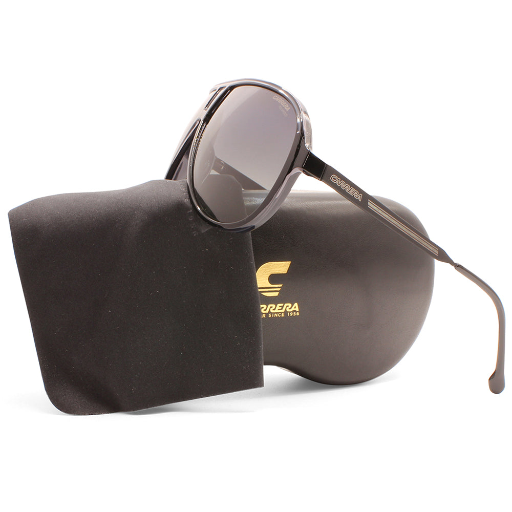 Carrera Shiny Black/Grey Gradient Polarised Unisex Sunglasses 1050/S 08A-WJ