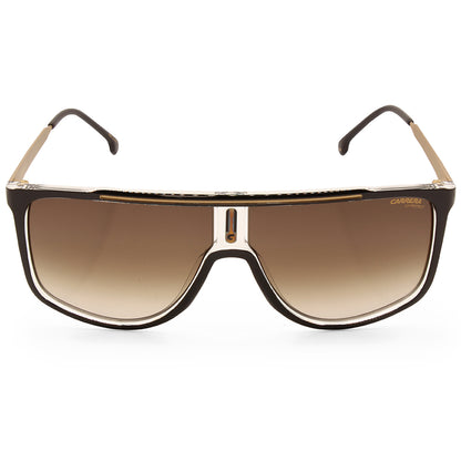Carrera Shiny Black on Gold/Brown Gradient Unisex Designer Sunglasses 1056/S 2M2-HA