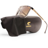 Carrera Shiny Black on Gold/Brown Gradient Unisex Designer Sunglasses 1056/S 2M2-HA