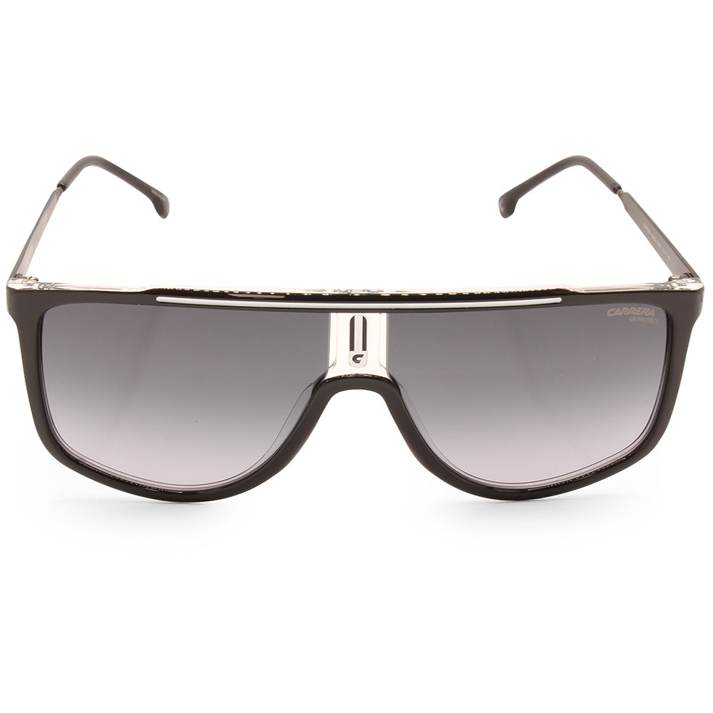 Carrera Shiny Black on White/Grey Gradient Unisex Designer Sunglasses 1056/S 80S-9O