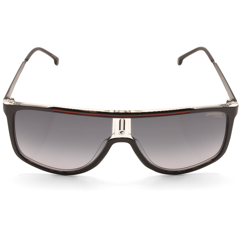 Carrera Shiny Black on Red/Grey Gradient Unisex Designer Sunglasses 1056/S OIT-9O