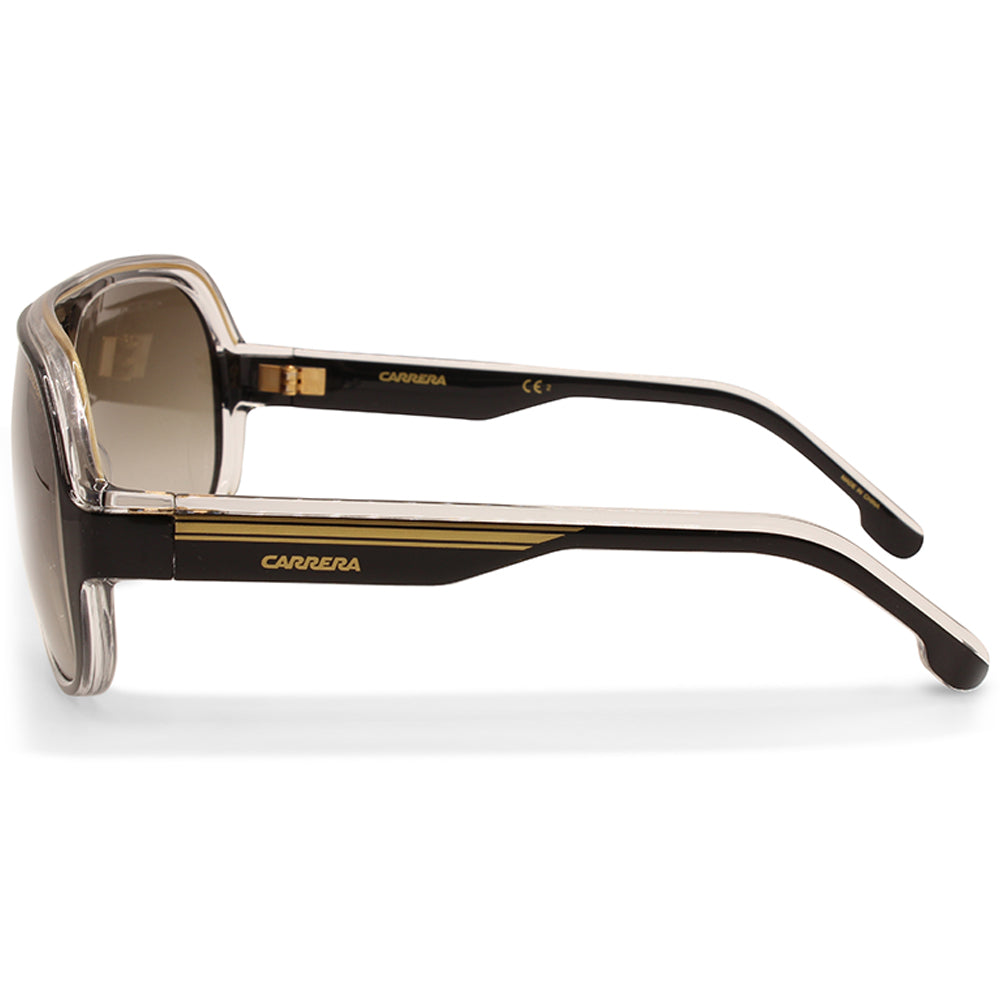 Carrera Speedway Shiny Black/Brown Gradient Unisex Pilot Style Sunglasses 2M2-HA