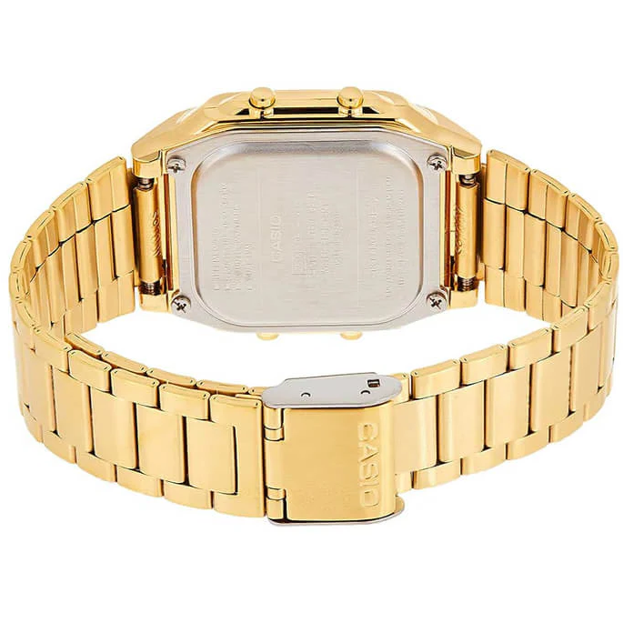 Casio DB-360G-9A Gold Databank Telememo Multilingual Unisex Digital Watch