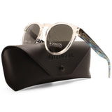 Dragon Opus Grey/Crystal-Aqua Unisex Designer Sunglasses