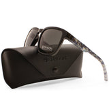 Dragon Mari LL Shiny Black/Grey Smoke Unisex Designer Sunglasses