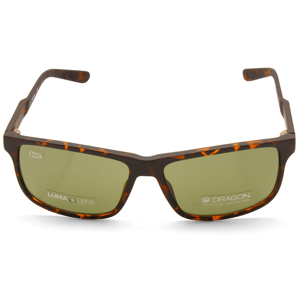 Dragon Count LL Havana/Brown Men's Rectangular Designer Sunglasses