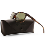 Dragon Count LL Havana/Brown Men's Rectangular Designer Sunglasses