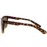 Dragon Burgee LL	Havana/Grey-Green Mens Rectangular Designer Sunglasses