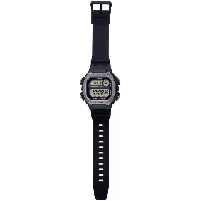 Casio DW-291H-1A Black & Grey 200m Men's Multifunction Digital Sports Watch